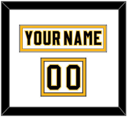 Pittsburgh Nameplate & Number (Shoulder) - Home White (1980-1981) - Signature Tier 1