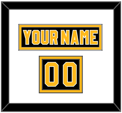 Pittsburgh Nameplate & Number (Shoulder) - Road Black (1980-1981) - Signature Tier 1