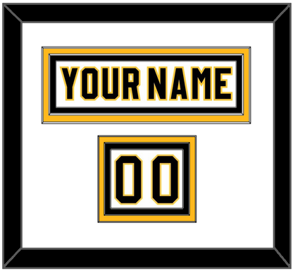 Pittsburgh Nameplate & Number (Shoulder) - Home White (1980-1981) - Premier Tier 1