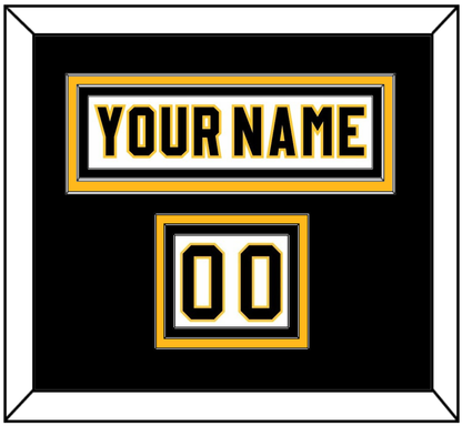 Pittsburgh Nameplate & Number (Shoulder) - Home White (1980-1981) - Premier Tier 2