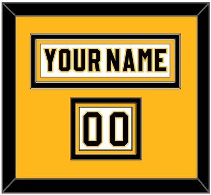 Pittsburgh Nameplate & Number (Shoulder) - Home White (1980-1981) - Premier Tier 3