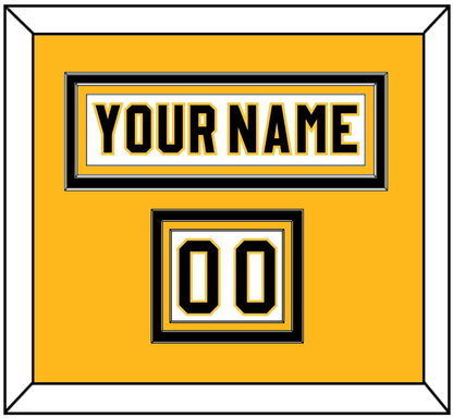 Pittsburgh Nameplate & Number (Shoulder) - Home White (1980-1981) - Premier Tier 3
