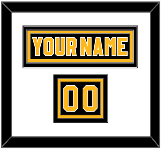 Pittsburgh Nameplate & Number (Shoulder) - Road Black (1980-1981) - Premier Tier 1