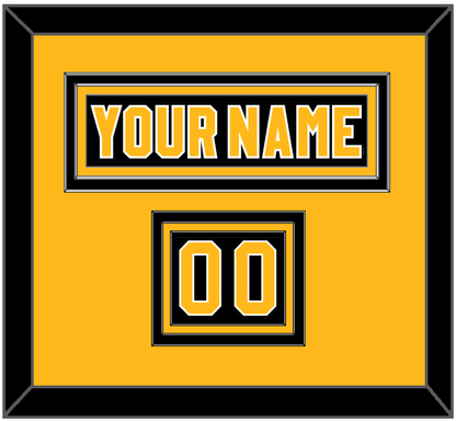 Pittsburgh Nameplate & Number (Shoulder) - Road Black (1980-1981) - Premier Tier 2