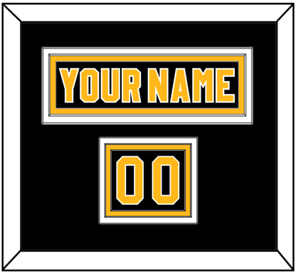 Pittsburgh Nameplate & Number (Shoulder) - Road Black (1980-1981) - Premier Tier 3