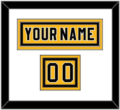 Pittsburgh Nameplate & Number (Shoulder) - Alternate Gold (1980-1981) - Premier Tier 1