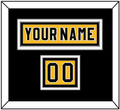 Pittsburgh Nameplate & Number (Shoulder) - Alternate Gold (1980-1981) - Premier Tier 3