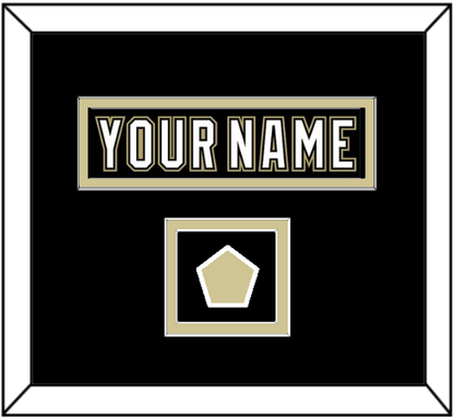 Pittsburgh Nameplate & Logo Patch - Black Jersey (2000-2007) - Signature Tier 2