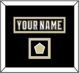 Pittsburgh Nameplate & Logo Patch - Black Jersey (2000-2007) - Double Mat 2