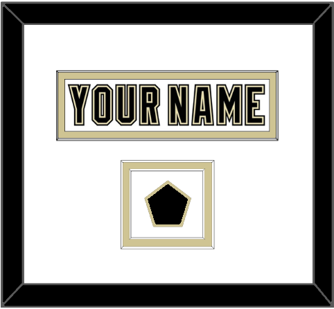 Pittsburgh Nameplate & Logo Patch - White Jersey (2002-2007) - Double Mat 1