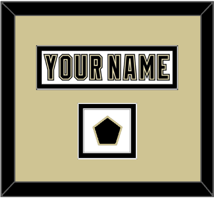 Pittsburgh Nameplate & Logo Patch - White Jersey (2002-2007) - Signature Tier 2