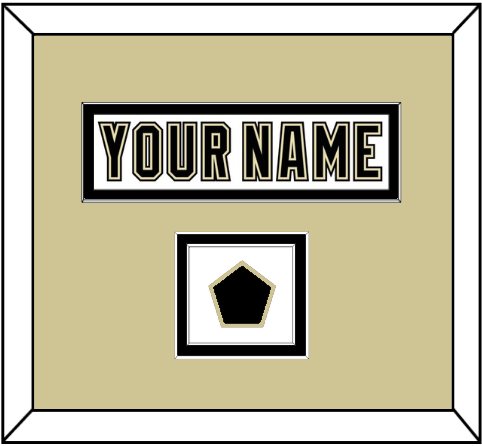 Pittsburgh Nameplate & Logo Patch - White Jersey (2002-2007) - Signature Tier 2