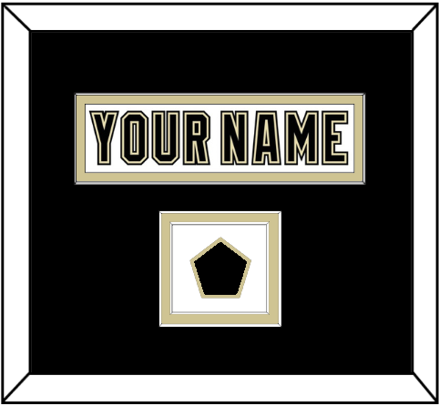 Pittsburgh Nameplate & Logo Patch - White Jersey (2002-2007) - Double Mat 3