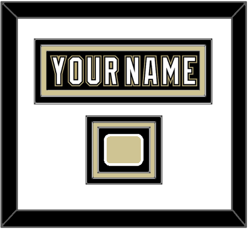 Pittsburgh Nameplate & Logo Patch - Black Jersey (2000-2007) - Premier Tier 1