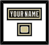 Pittsburgh Nameplate & Logo Patch - Black Jersey (2000-2007) - Triple Mat 1