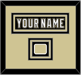 Pittsburgh Nameplate & Logo Patch - Black Jersey (2000-2007) - Triple Mat 2