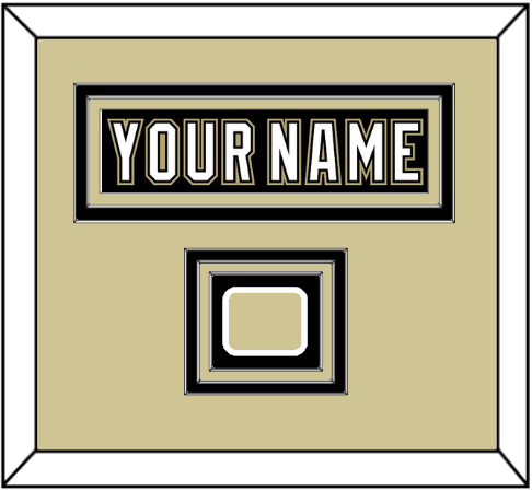 Pittsburgh Nameplate & Logo Patch - Black Jersey (2000-2007) - Premier Tier 2