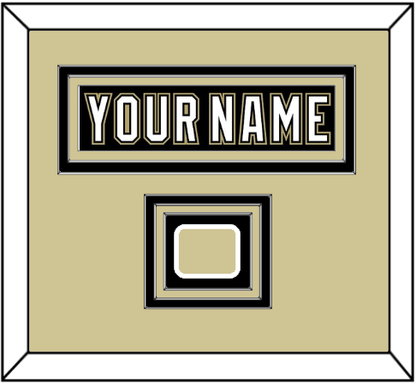 Pittsburgh Nameplate & Logo Patch - Black Jersey (2000-2007) - Premier Tier 2