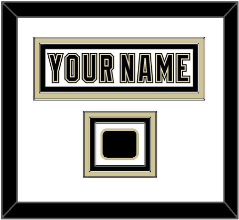 Pittsburgh Nameplate & Logo Patch - White Jersey (2002-2007) - Triple Mat 1