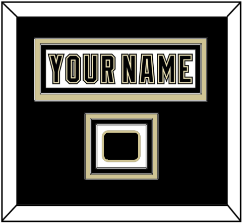 Pittsburgh Nameplate & Logo Patch - White Jersey (2002-2007) - Triple Mat 3