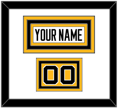 Pittsburgh Nameplate & Number (Shoulder) - Road White - Premier Tier 1