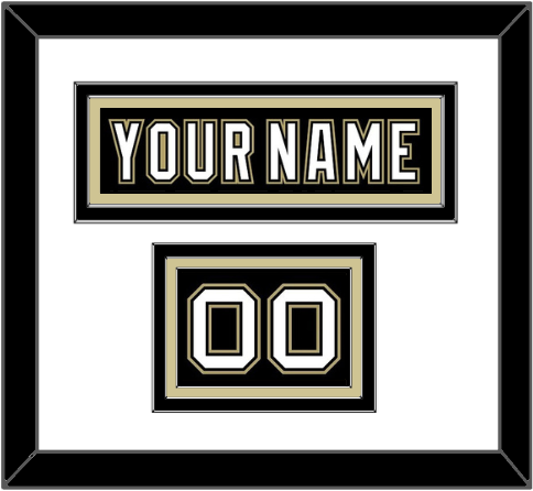 Pittsburgh Nameplate & Number (Shoulder) - Black Jersey (2000-2007) - Premier Tier 1