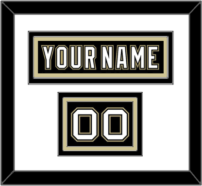 Pittsburgh Nameplate & Number (Shoulder) - Black Jersey (2000-2007) - Premier Tier 1
