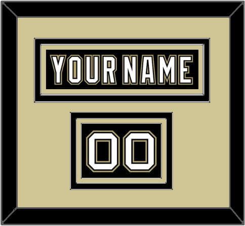 Pittsburgh Nameplate & Number (Shoulder) - Black Jersey (2000-2007) - Premier Tier 2