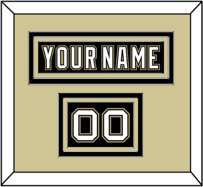 Pittsburgh Nameplate & Number (Shoulder) - Black Jersey (2000-2007) - Premier Tier 2