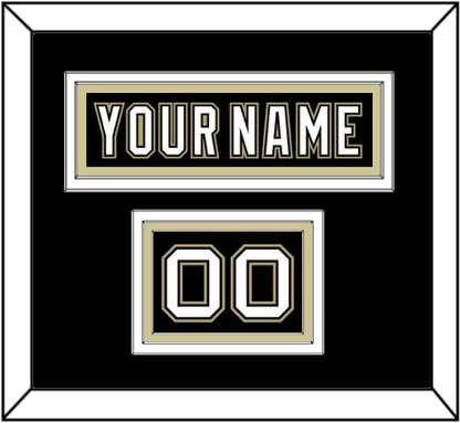 Pittsburgh Nameplate & Number (Shoulder) - Black Jersey (2000-2007) - Premier Tier 3