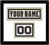 Pittsburgh Nameplate & Number (Shoulder) - White Jersey (2002-2007) - Triple Mat 1