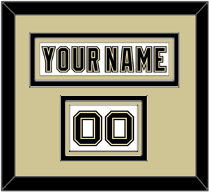 Pittsburgh Nameplate & Number (Shoulder) - White Jersey (2002-2007) - Triple Mat 2