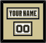 Pittsburgh Nameplate & Number (Shoulder) - White Jersey (2002-2007) - Triple Mat 2