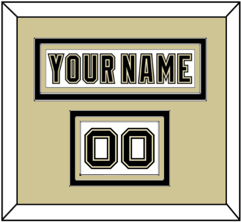 Pittsburgh Nameplate & Number (Shoulder) - White Jersey (2002-2007) - Premier Tier 2