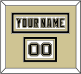 Pittsburgh Nameplate & Number (Shoulder) - White Jersey (2002-2007) - Triple Mat 2