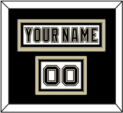 Pittsburgh Nameplate & Number (Shoulder) - Road White (2007-2016) - Premier Tier 3