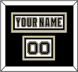 Pittsburgh Nameplate & Number (Shoulder) - White Jersey (2002-2007) - Triple Mat 3