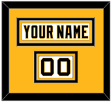 Pittsburgh Nameplate & Number (Shoulder) - Home White (1992-2002) - Triple Mat 3