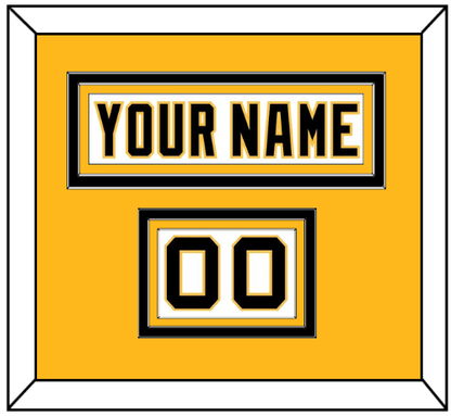 Pittsburgh Nameplate & Number (Shoulder) - Home White (1992-2002) - Premier Tier 3