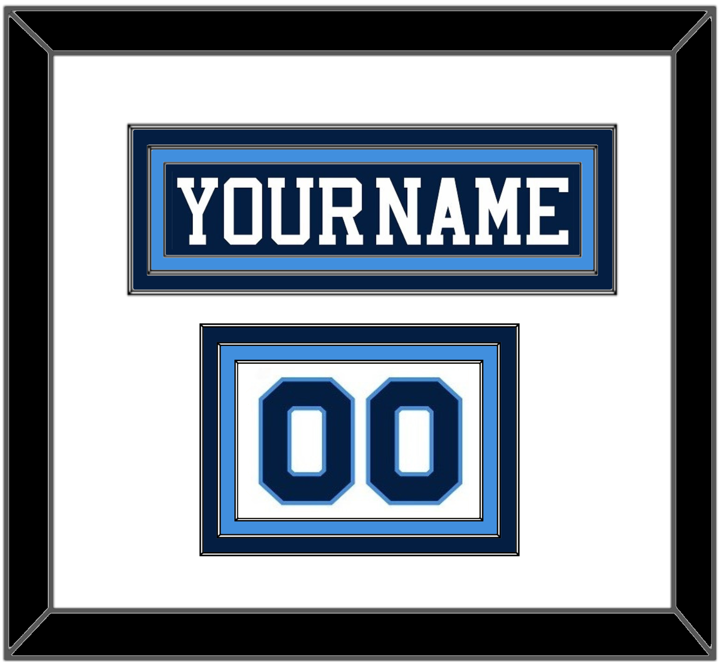 Pittsburgh Nameplate & Number (Shoulder) - Road Blue (1977-1980) - Premier Tier 1