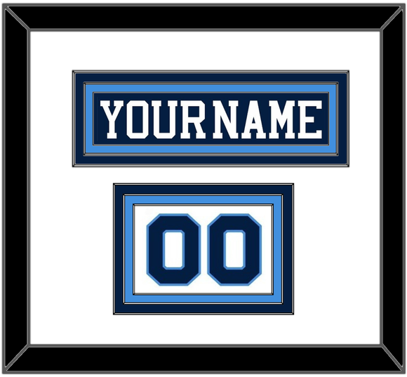 Pittsburgh Nameplate & Number (Shoulder) - Road Blue (1977-1980) - Triple Mat 1