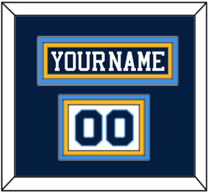 Pittsburgh Nameplate & Number (Shoulder) - Road Blue (1977-1980) - Triple Mat 2