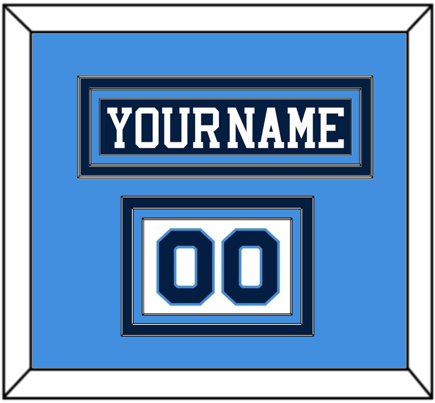 Pittsburgh Nameplate & Number (Shoulder) - Road Blue (1977-1980) - Premier Tier 3