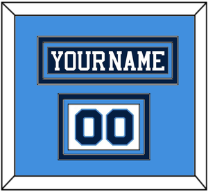 Pittsburgh Nameplate & Number (Shoulder) - Road Blue (1977-1980) - Triple Mat 3