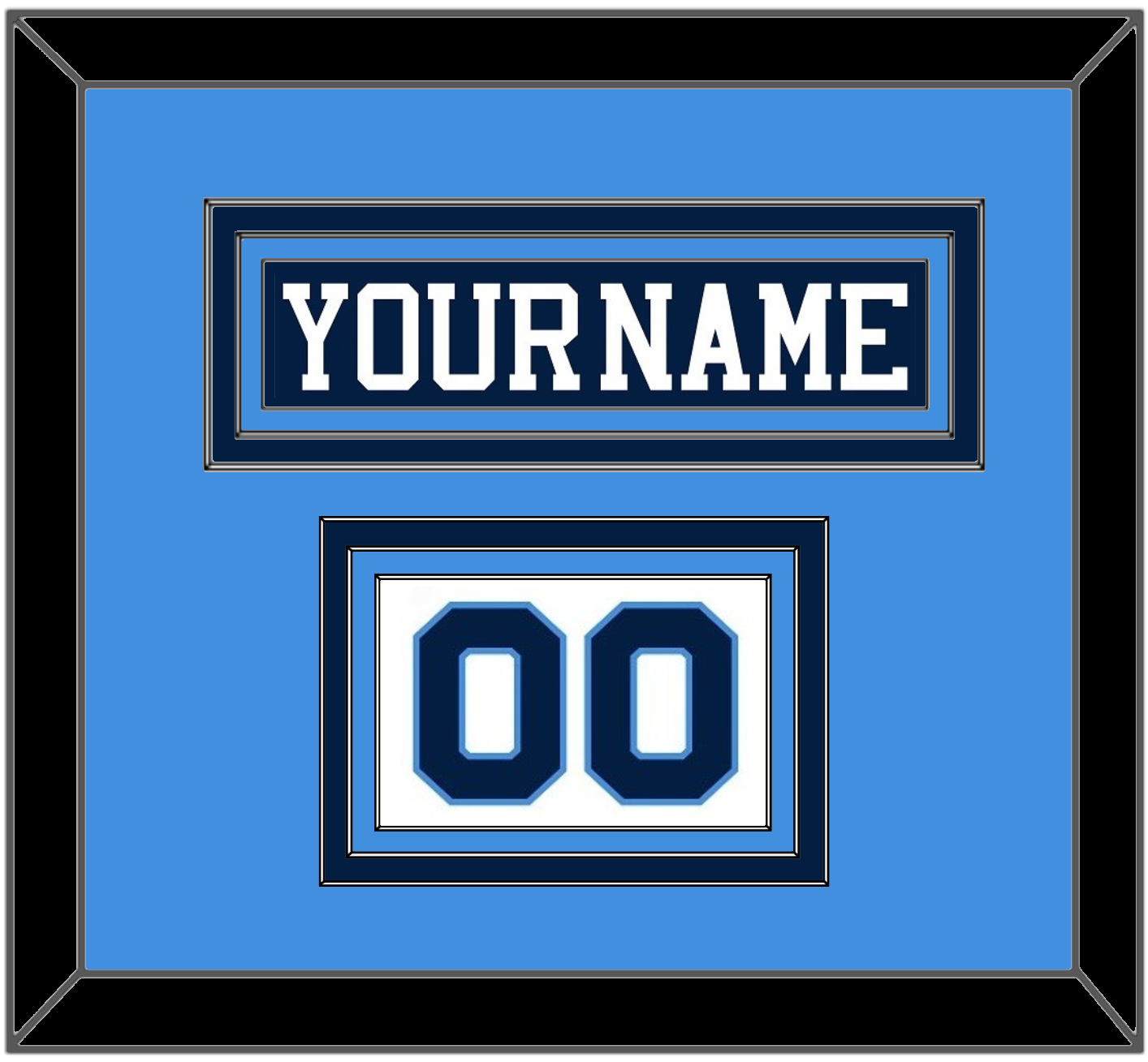 Pittsburgh Nameplate & Number (Shoulder) - Road Blue (1977-1980) - Premier Tier 3