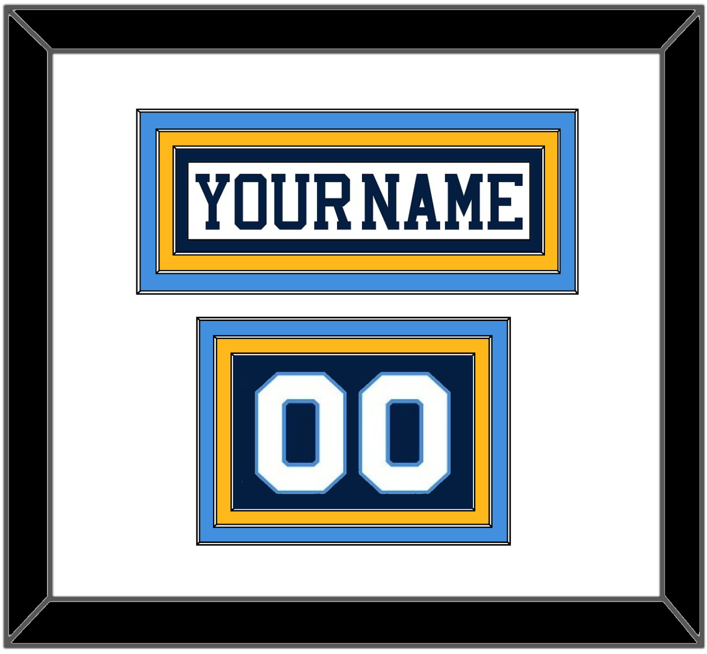Pittsburgh Nameplate & Number (Shoulder) - Home White (1977-1980) - Premier Tier 2