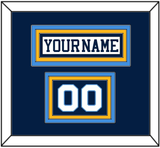 Pittsburgh Nameplate & Number (Shoulder) - Home White (1977-1980) - Triple Mat 3