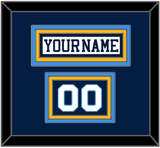 Pittsburgh Nameplate & Number (Shoulder) - Home White (1977-1980) - Triple Mat 3