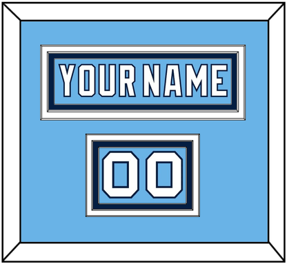 Pittsburgh Nameplate & Number (Shoulder) - Alternate Powder Blue (2008-2011) - Premier Tier 2