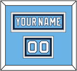 Pittsburgh Nameplate & Number (Shoulder) - Alternate Powder Blue (2008-2011) - Triple Mat 2